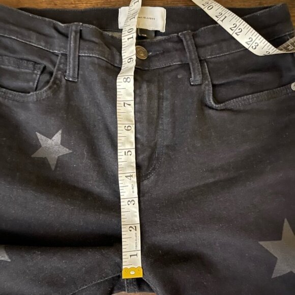 CURRENT/ELLIOTT High Waist Stiletto Vineland Star Black Skinny Jeans Size 28 - Picture 13 of 14